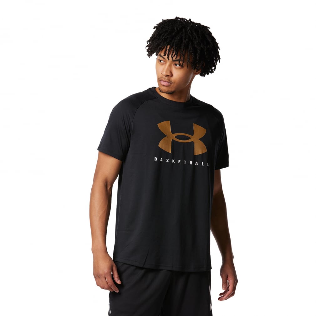 アンダーアーマー メンズ レディス バスケットボール 半袖Tシャツ UA Tech Big Logo SS 1378325 UNDER ARMOUR