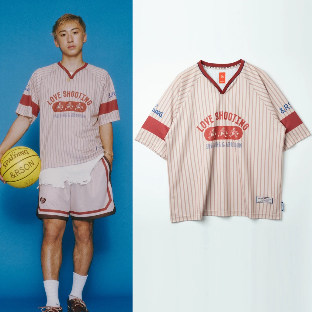 アンダーソン メンズ レディス バスケットボール 半袖Tシャツ LOVE SHOOTING GAME SHIRTS CTS0010 : ベージュ  u0026RSON｜公式通販 アルペングループ オンラインストア