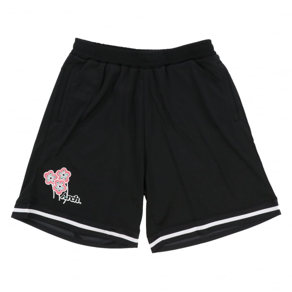 アーチ メンズ レディス バスケットボール ハーフパンツ Arch triple flowers shorts B122 Arch 2303_ms