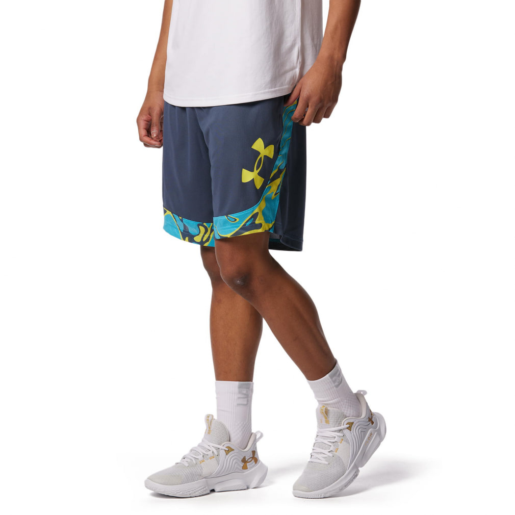 アンダーアーマー メンズ レディス バスケットボール ハーフパンツ UA BASELINE PRINTED SHORTS 1378334 UNDER  ARMOUR