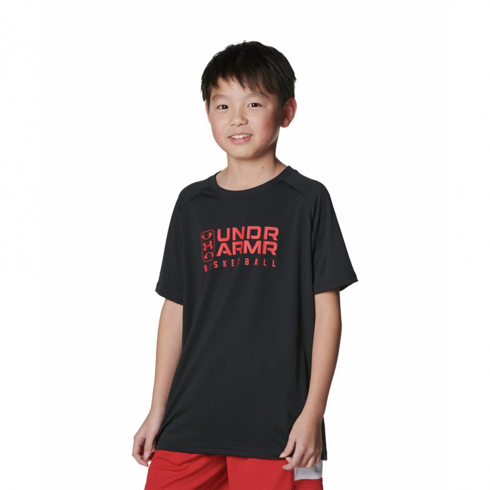 アンダーアーマー ジュニア(キッズ・子供) バスケットボール ノースリーブシャツ UAテック ロゴ ショートスリーブTシャツ 1384729 UNDER  ARMOUR｜公式通販 アルペングループ オンラインストア