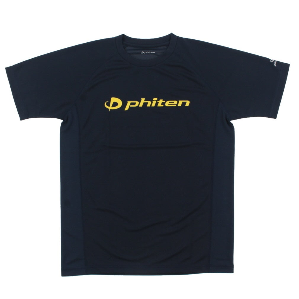 素敵でユニークな Phiten ファイテン バレーボール RAKUシャツ スムースドライ 半袖Tシャツ レッド×ゴールド 3120JG35000 