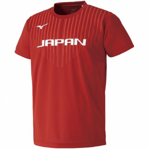 ミズノ アウトレット バレーボール 半袖Tシャツ 全日本女子 応援Tシャツ V2MA858 : レッド MIZUNO