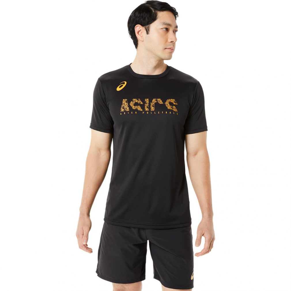 アシックス メンズ レディス バレーボール 半袖Tシャツ ドライプリント 