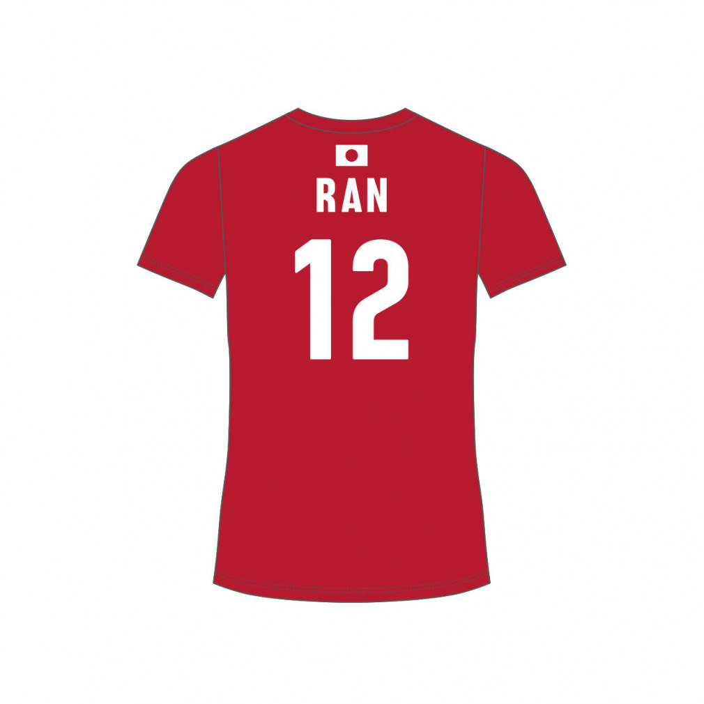 アシックス メンズ レディス バレーボール 半袖Tシャツ 2024年VB男子日本代表応援Tシャツ(選手名入り) 高橋藍選手 2053A231 :  レッド asics