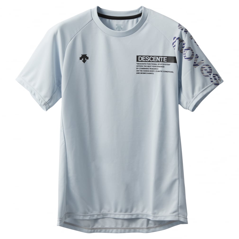 デサント メンズ レディス バレーボール 半袖プラクティスシャツ ハンソデバレーボールシャツ DVUVJA50 DESCENTE