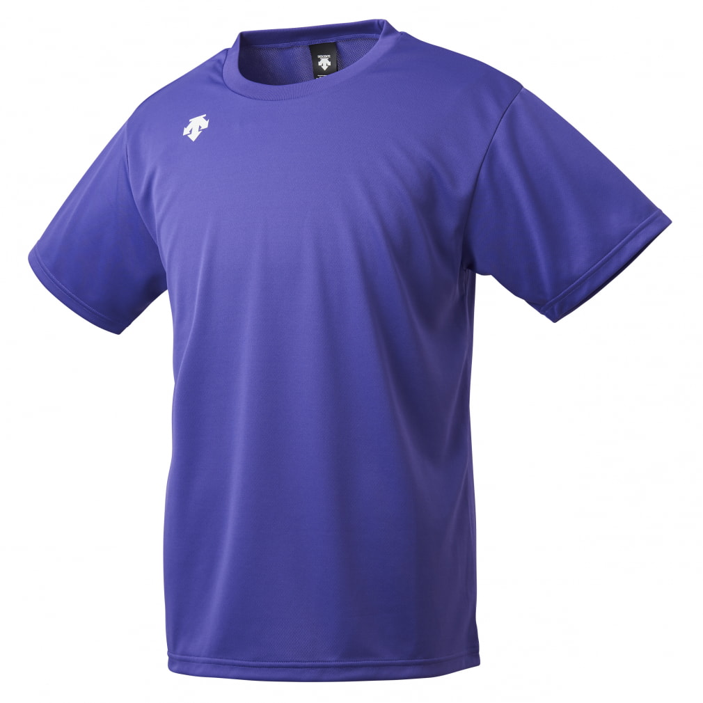 デサント メンズ レディス バレーボール 半袖プラクティスシャツ ワンポイントハーフスリーブシャツ DMC-5801B DESCENTE