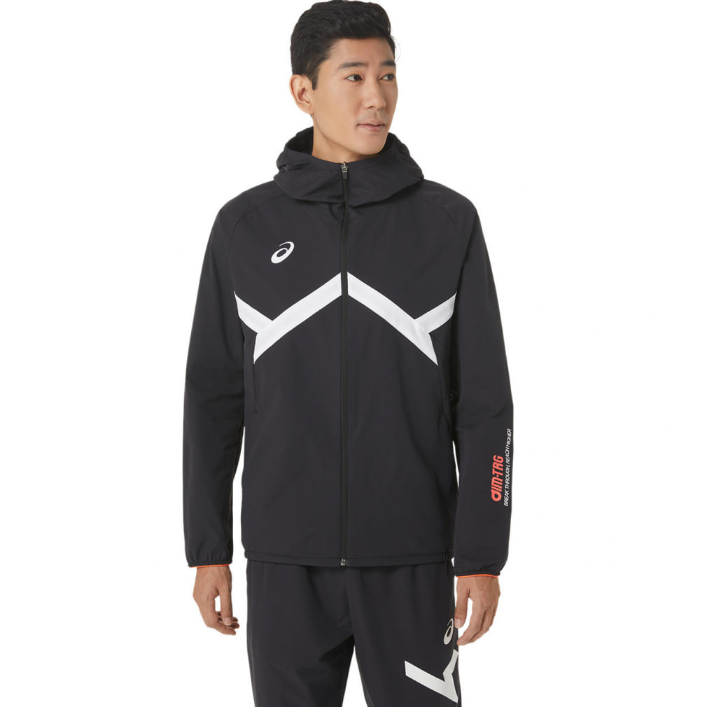 アシックス メンズ バレーボール クロスジャケット A-I-M STRETCH CLOTH HOODY A-I-Mストレッチクロスフーディージャケット  2031D990 asics