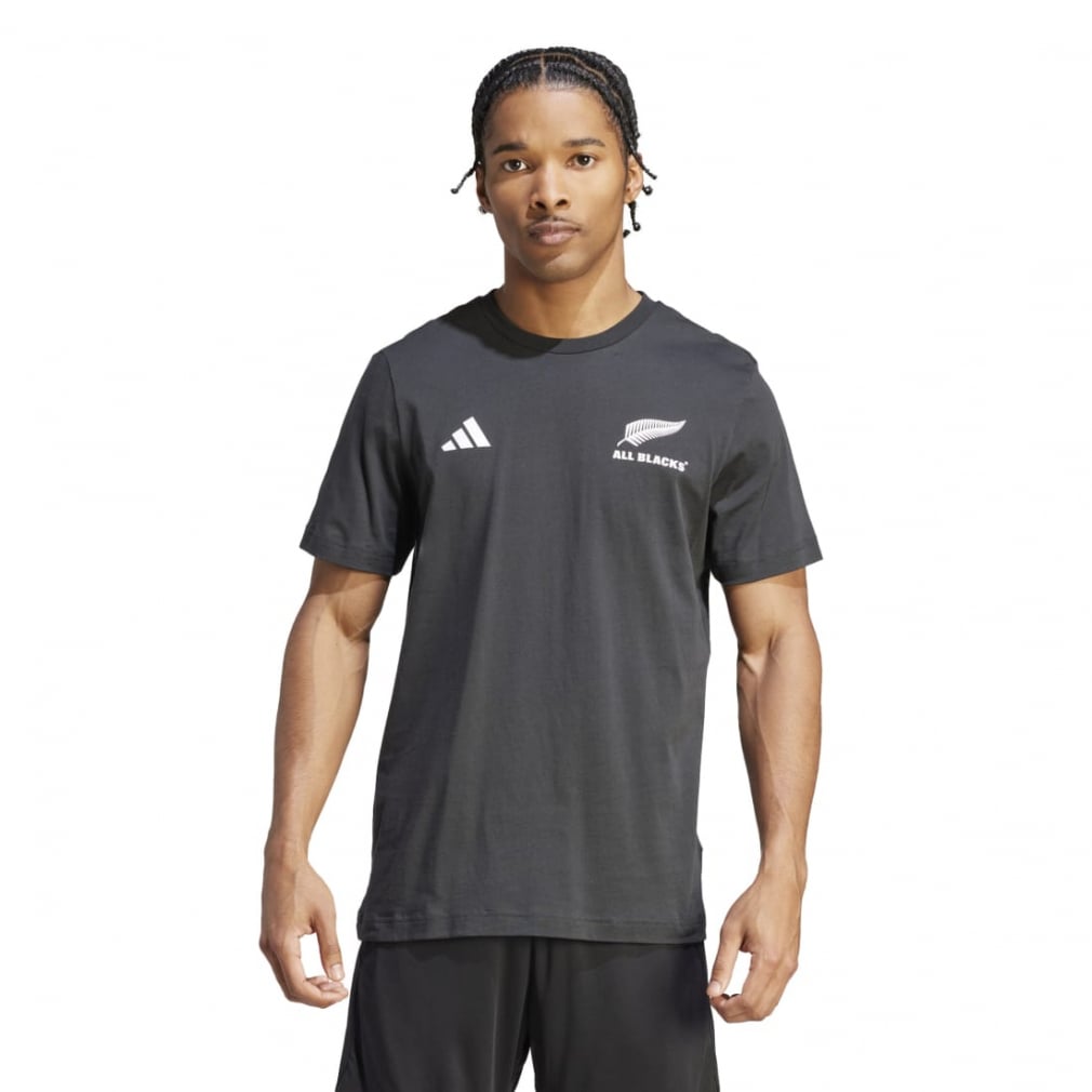 アディダス メンズ ラグビー 半袖シャツ ALL BLACKS オールブラックス ラグビー コットン半袖Tシャツ IK7127 : ブラック  adidas