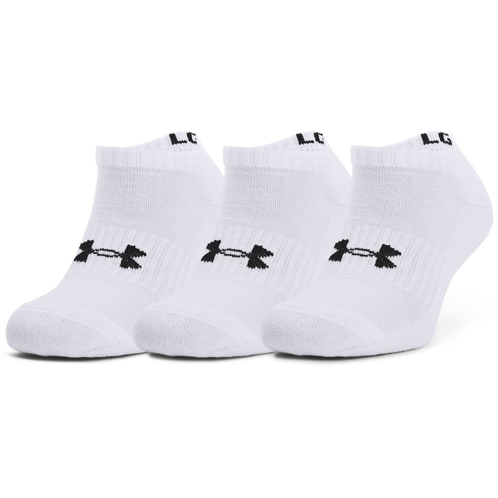 アンダーアーマー 3P ソックス UA Core No Show 3Pk 1363241 100 3足組 靴下 ホワイト UNDER  ARMOUR｜公式通販 アルペングループ オンラインストア