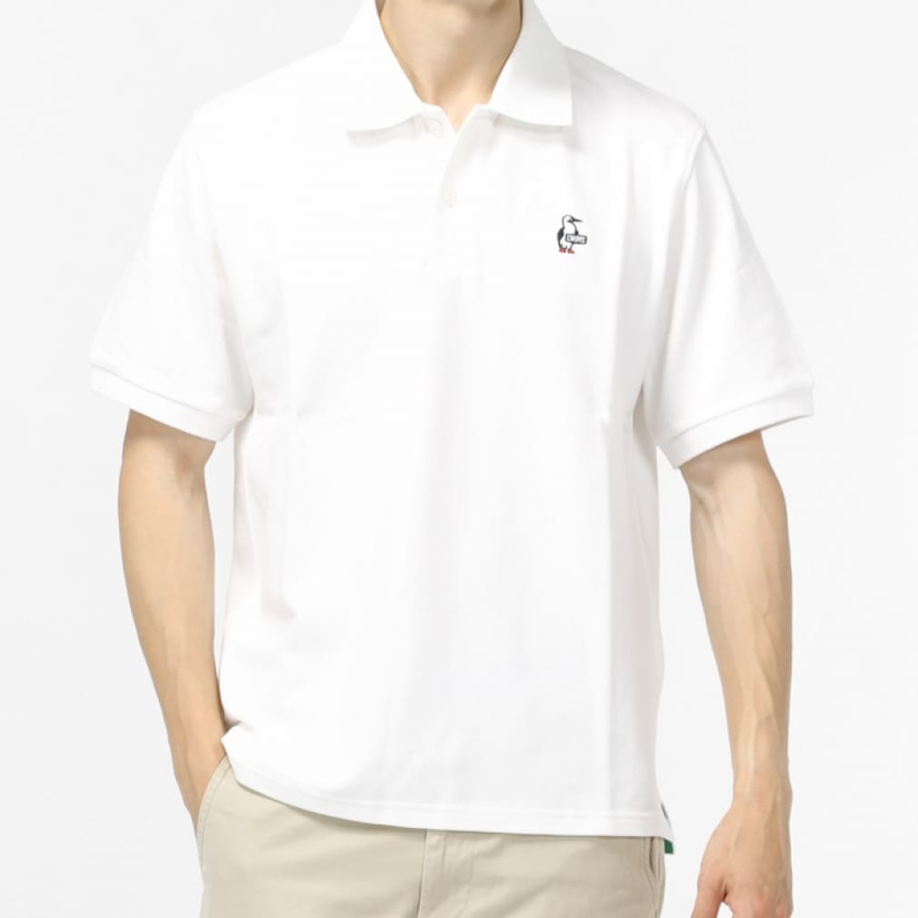 チャムス メンズ アウトドア 半袖シャツ ブービーポロシャツ CH02-1157