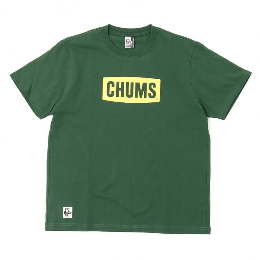 チャムス メンズ アウトドア 半袖Tシャツ チャムスロゴTシャツ CH01 