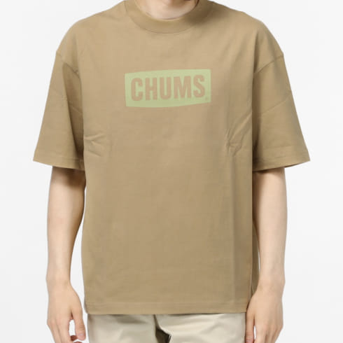 チャムス メンズ アウトドア 半袖Tシャツ ヘビーウエイトチャムスロゴT 