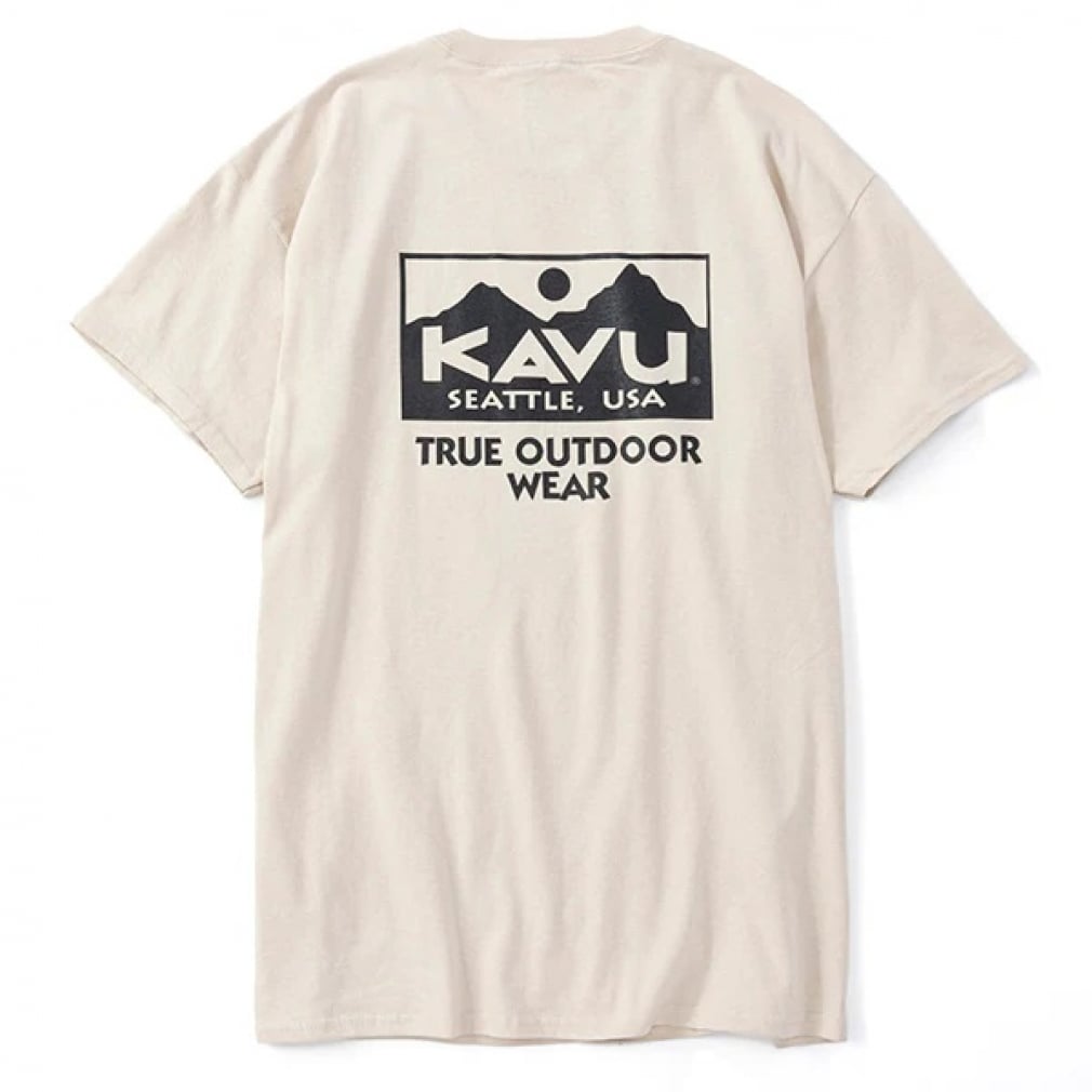 カブー メンズ アウトドア 半袖Tシャツ TRUE LOGO Tee 19822032 KAVU