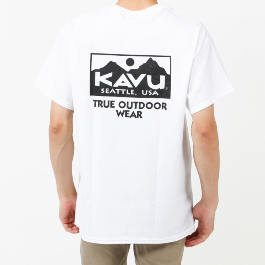 あなたにおすすめの商品 カブー KAVU メンズ 半袖Tシャツ トゥルーロゴ Tシャツ 19821842
