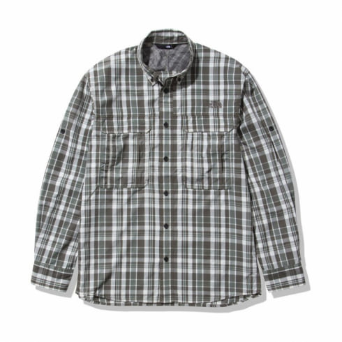 21春夏 ノースフェイス メンズ アウトドア 長袖シャツ Seekers Check Shirt シーカーズチェックシャツ Nr Wi ライトグレー The North Face 公式通販 アルペングループ オンラインストア