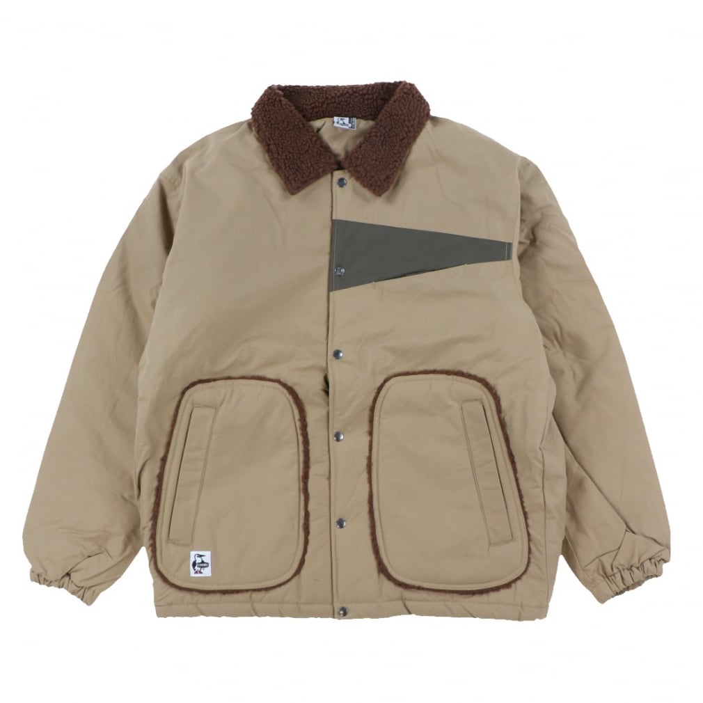 チャムス メンズ アウトドアジャケット Camping Boa Coach Jacket CH04-1356 B001 : ベージュ CHUMS