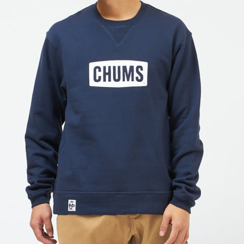 チャムス メンズ アウトドア ウェア スウェット CHUMS Logo Crew Top 
