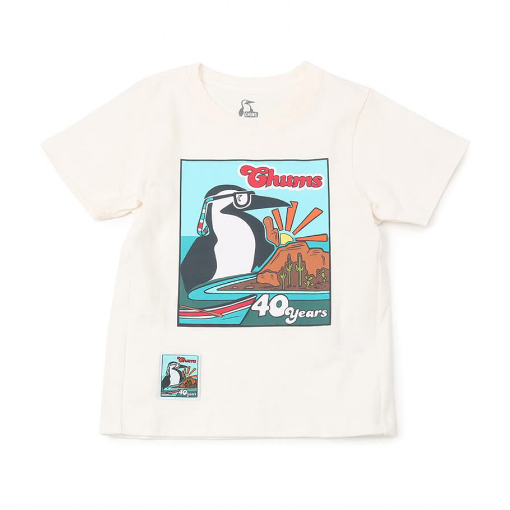 チャムス ジュニア 子供 アウトドア 半袖Tシャツ キッズチャムス40 