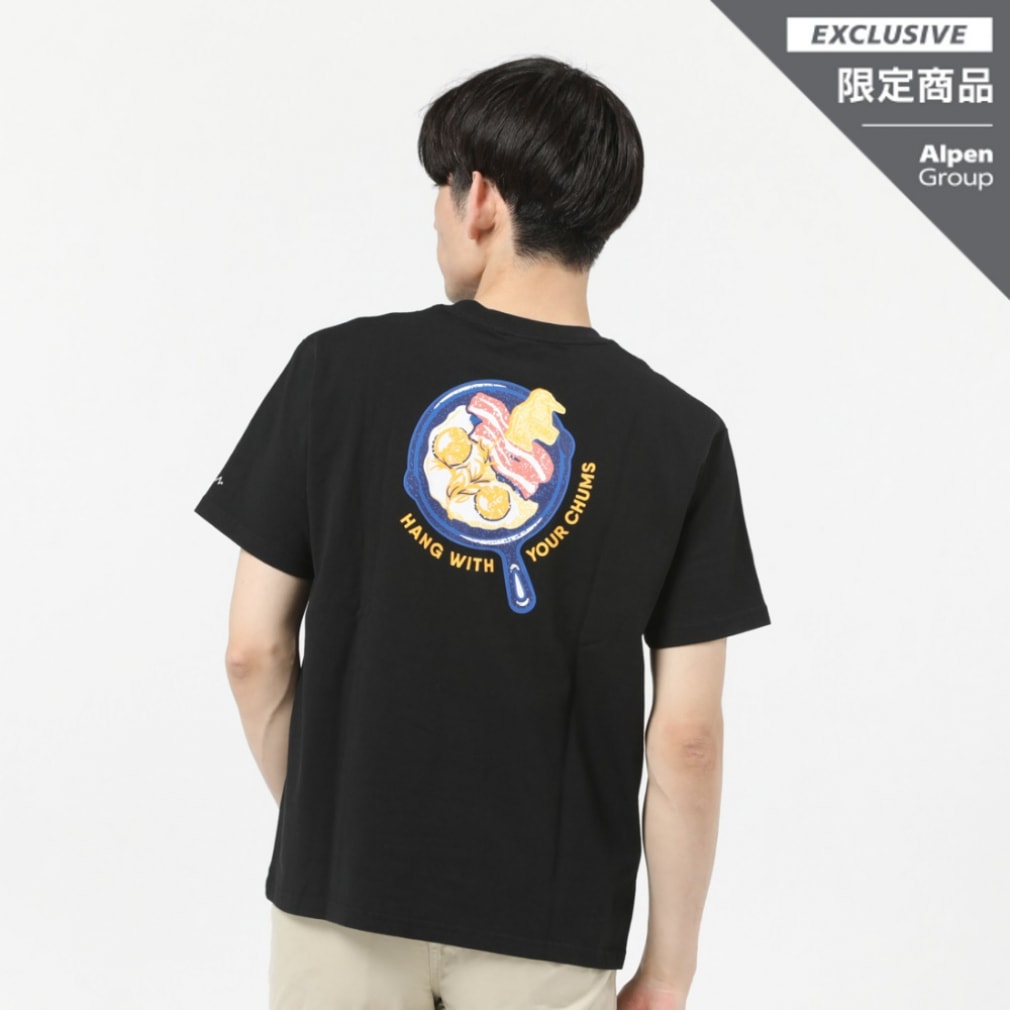 チャムス アウトドア 半袖Tシャツ CHUMS Skillet T-Shirt ALPEN SMU ｽｷﾚｯﾄT CHUMS