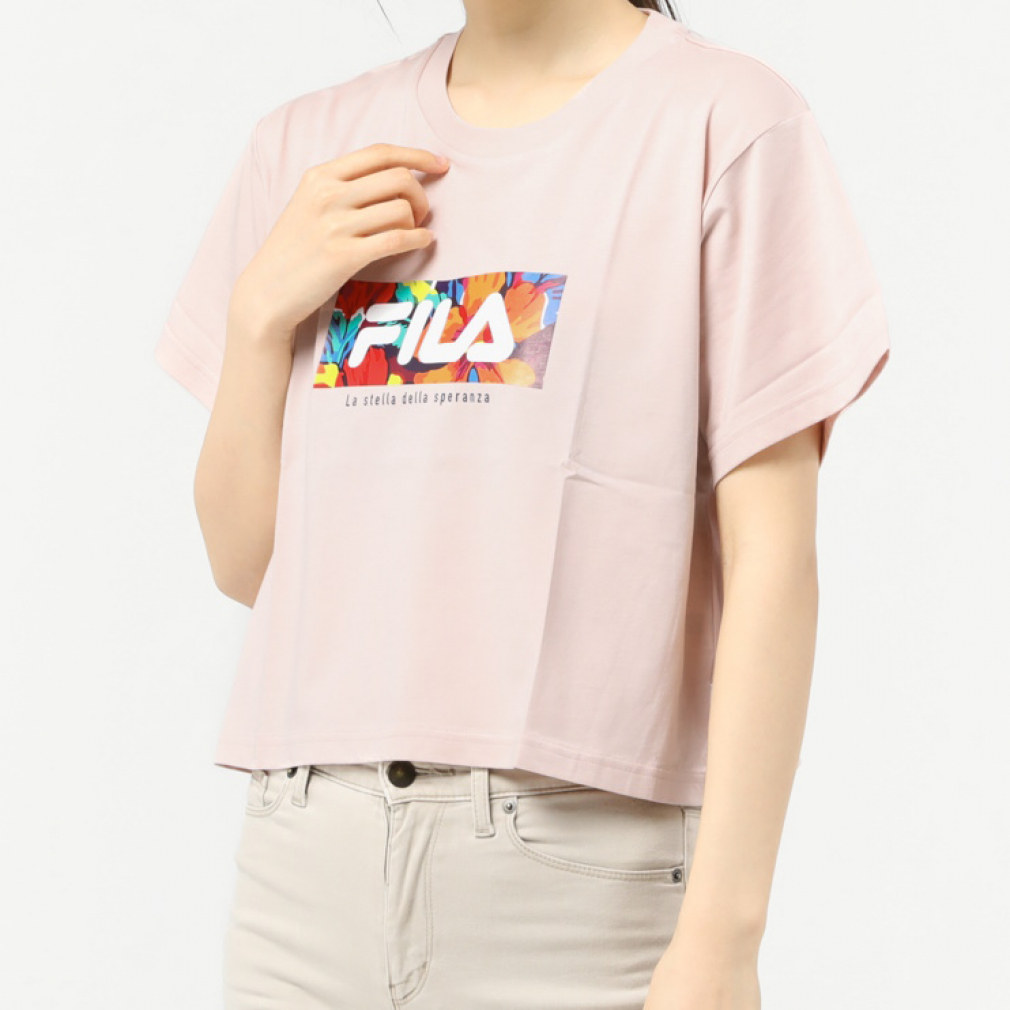 フィラ レディース 半袖 Tシャツ コットンクロップドTシャツ FL-9C21133TS スポーツウェア FILA