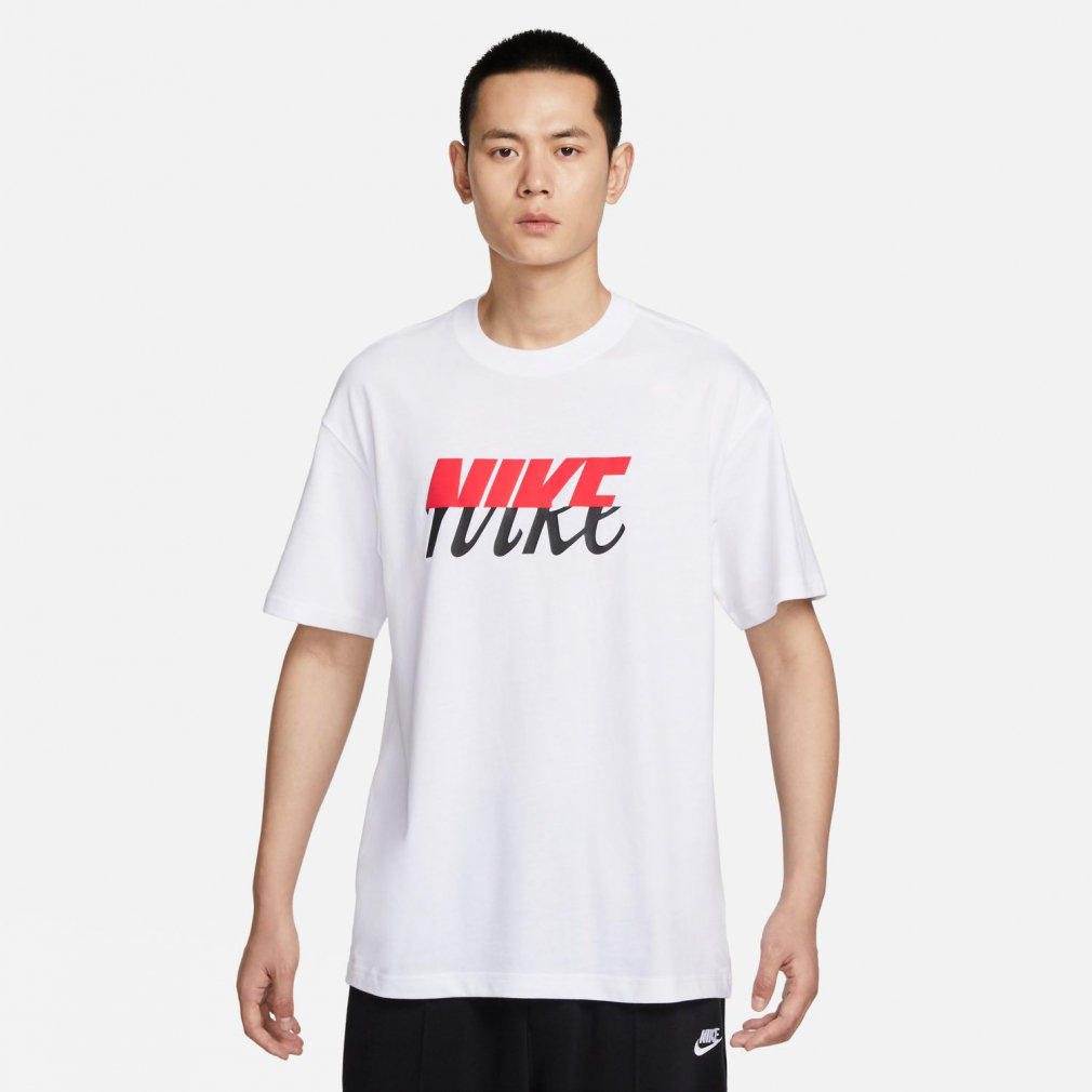 NIKE ナイキ Tシャツ 赤 デカロゴ スウッシュ ドライフィット - Tシャツ