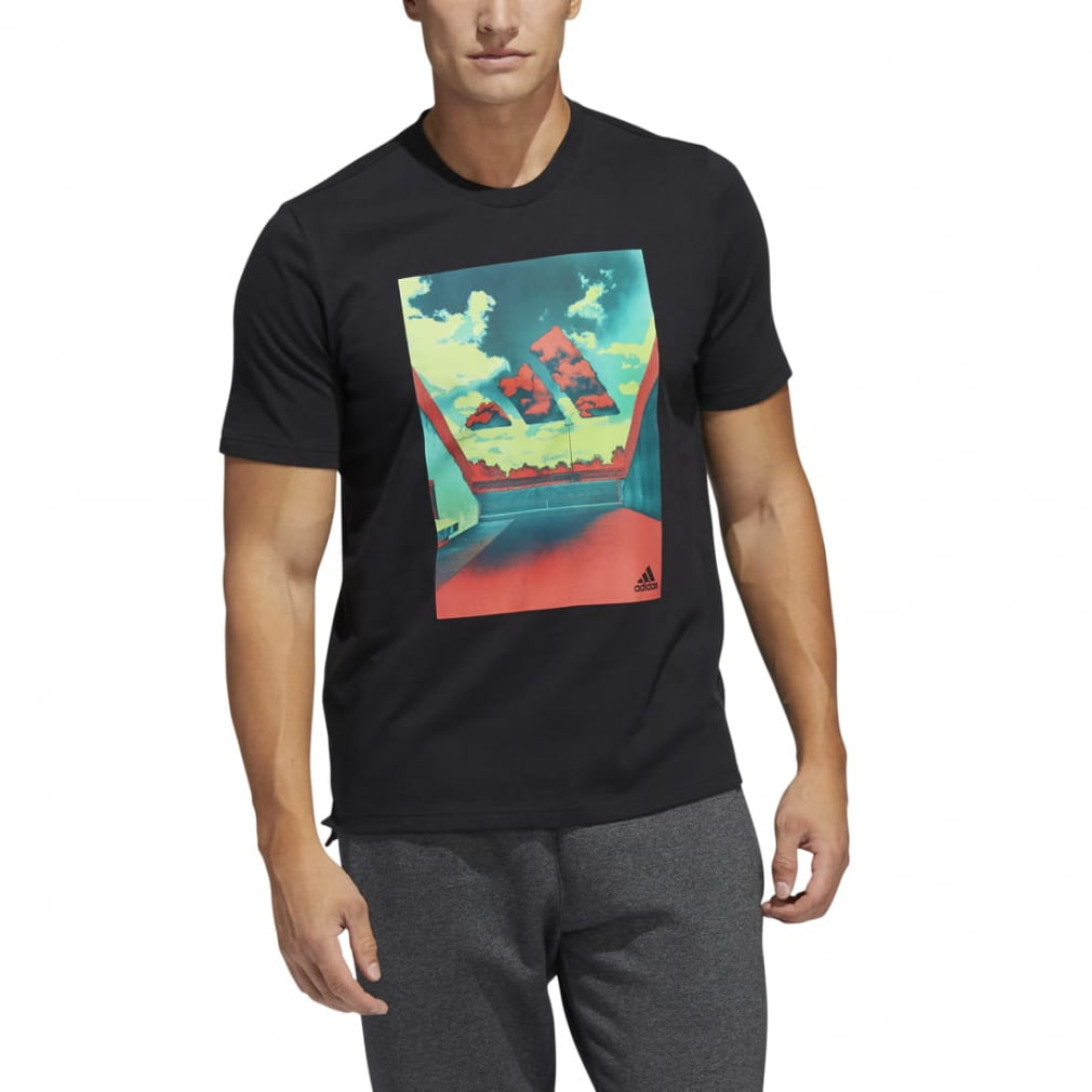 アディダス メンズ 半袖Tシャツ HEAT グラフィック Tシャツ SH619 HE2308 HE2302 スポーツウェア adidas
