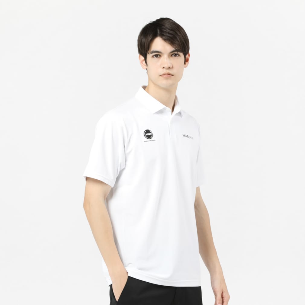 デサント メンズ 半袖 ポロシャツ ミニカノコ バックロゴ POLO