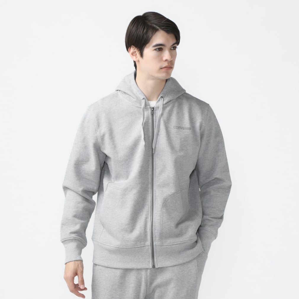 コンバース メンズ スウェット フルジップ CV ZIP UP HOODIE