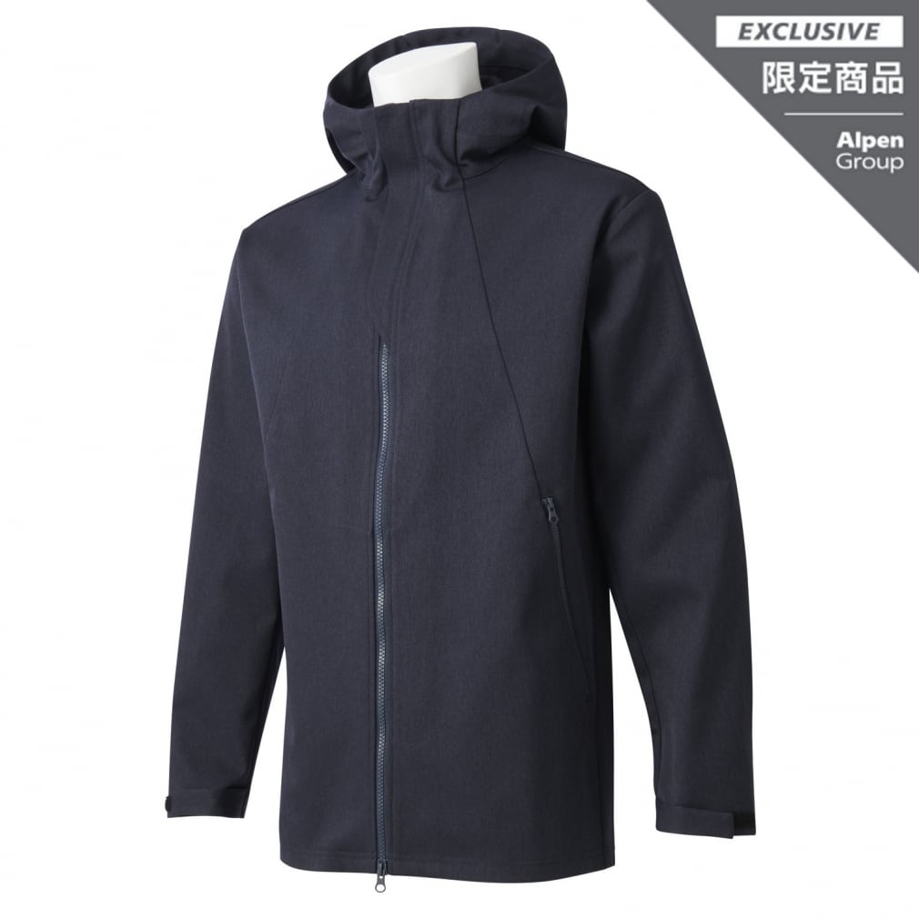 デサント メンズ ウインドフルジップ THE ONE Denim Like Stretch Hoodie DX-C2118AP NVM アウター  アルペン・スポーツデポ限定 DESCENTE