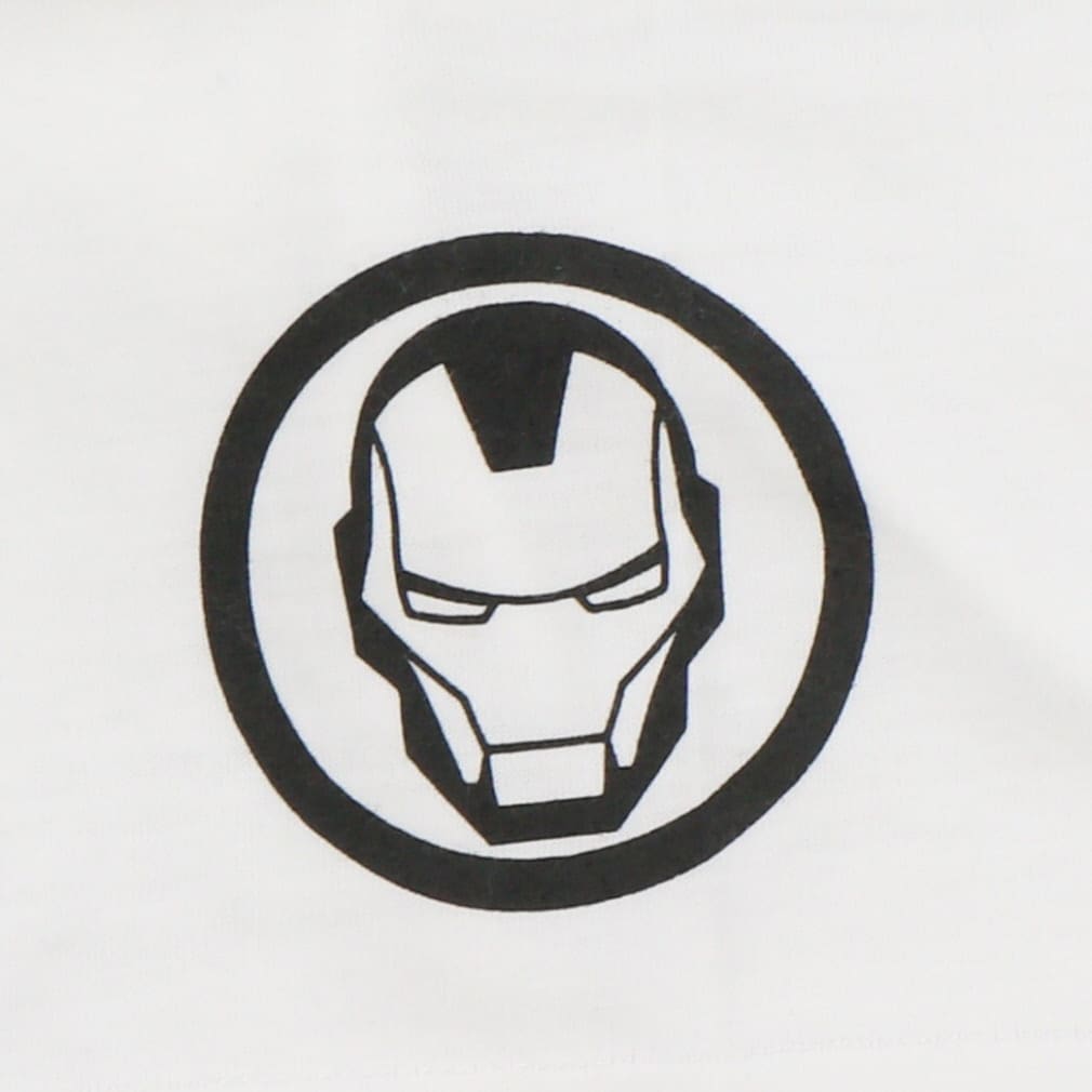 マーベル メンズ 半袖 ボックスロゴ Tシャツ アイアンマン Mv 9cts ホワイト Marvel 公式通販 アルペングループ オンラインストア