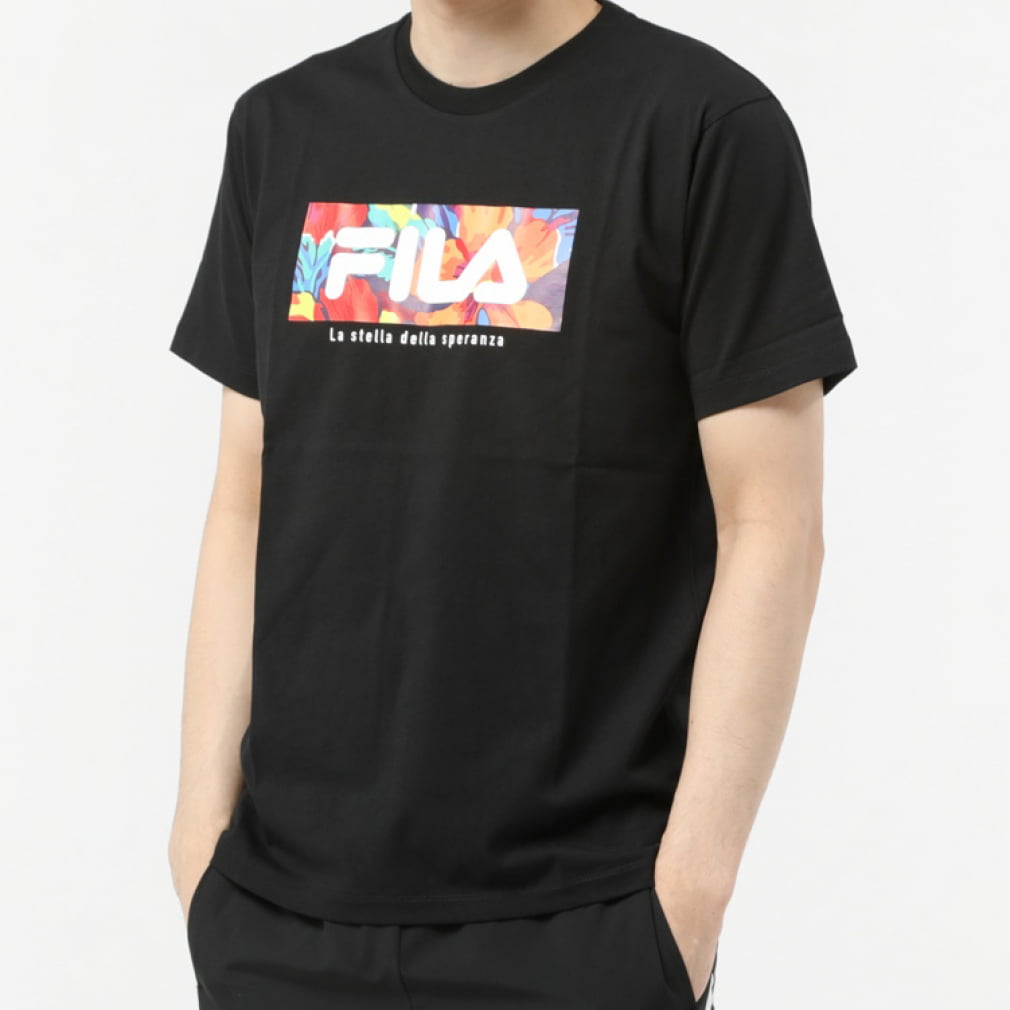 フィラ メンズ 半袖 Tシャツ コットンBOXロゴ Tシャツ FL-9C11103TS