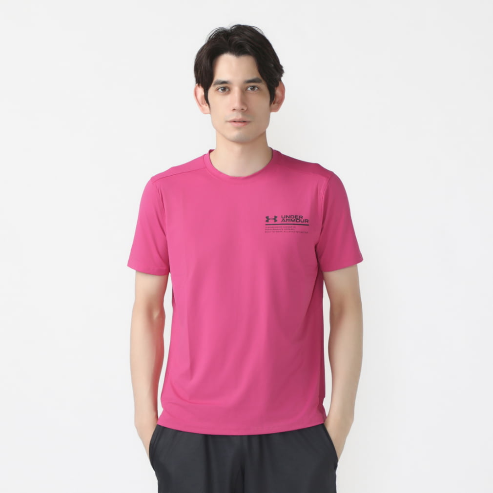 アンダーアーマー 半袖 Tシャツ ピンク L - ウォーキング・ランニング 