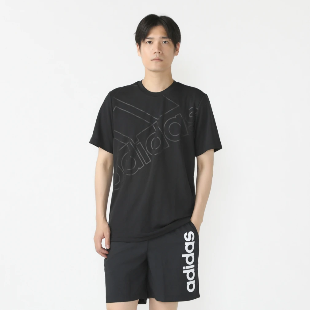 アディダス メンズ 半袖 Tシャツ ショートパンツ 上下セット KTF40 ECQ38 トレーニングウェア adidas tee_set