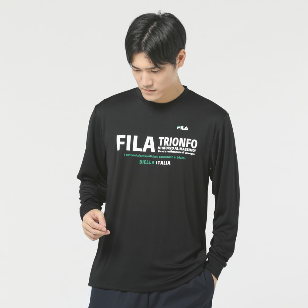 フィラ メンズ 長袖 機能 Tシャツ 速乾ロングTシャツ FL-9A16033TL スポーツウェア FILA
