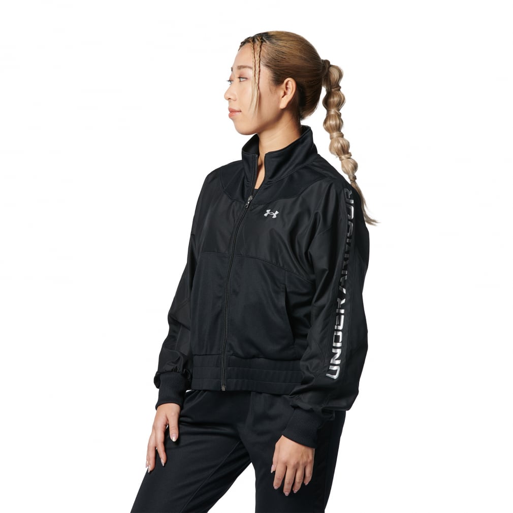 アンダーアーマー レディース 長袖 ジャージ ジャケット UA TRACK JERSEY WOVEN FZ 1378316 スポーツウェア UNDER  ARMOUR