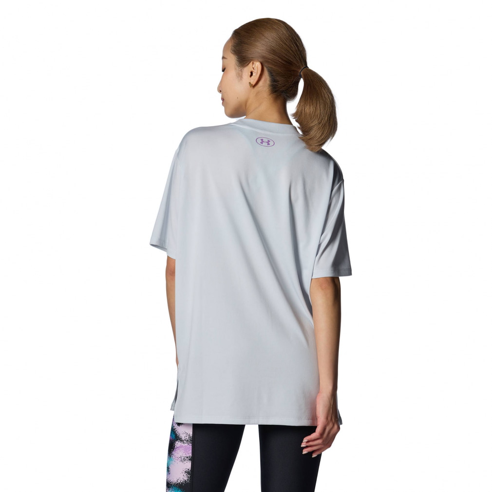 アンダーアーマー (UNDER ARMOUR) (レディース) テック オーバーサイズ 半袖Tシャツ 1384711 101... S ホワイト×ブルー