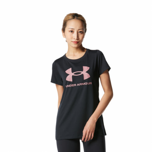 アンダーアーマー レディース 半袖 機能 Tシャツ UA TECH BIG LOGO TEE 1378308 スポーツウェア UNDER ARMOUR