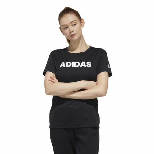 アディダス レディース 半袖機能Tシャツ W MH キャップリニア Tシャツ GUN30 スポーツウェア adidas