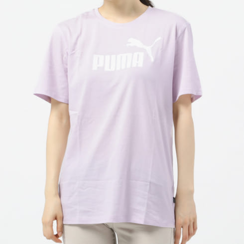 プーマ レディース 半袖 機能Tシャツ ESS ロゴ ボーイフレンド Tシャツ