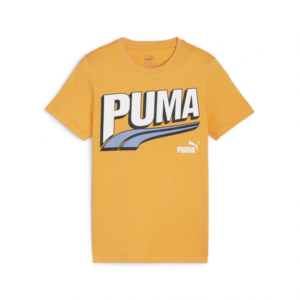 プーマ ジュニア キッズ 子供 半袖 Tシャツ ESS+ MID 90s ロゴ グラフィック Tシャツ 681316 スポーツウェア PUMA