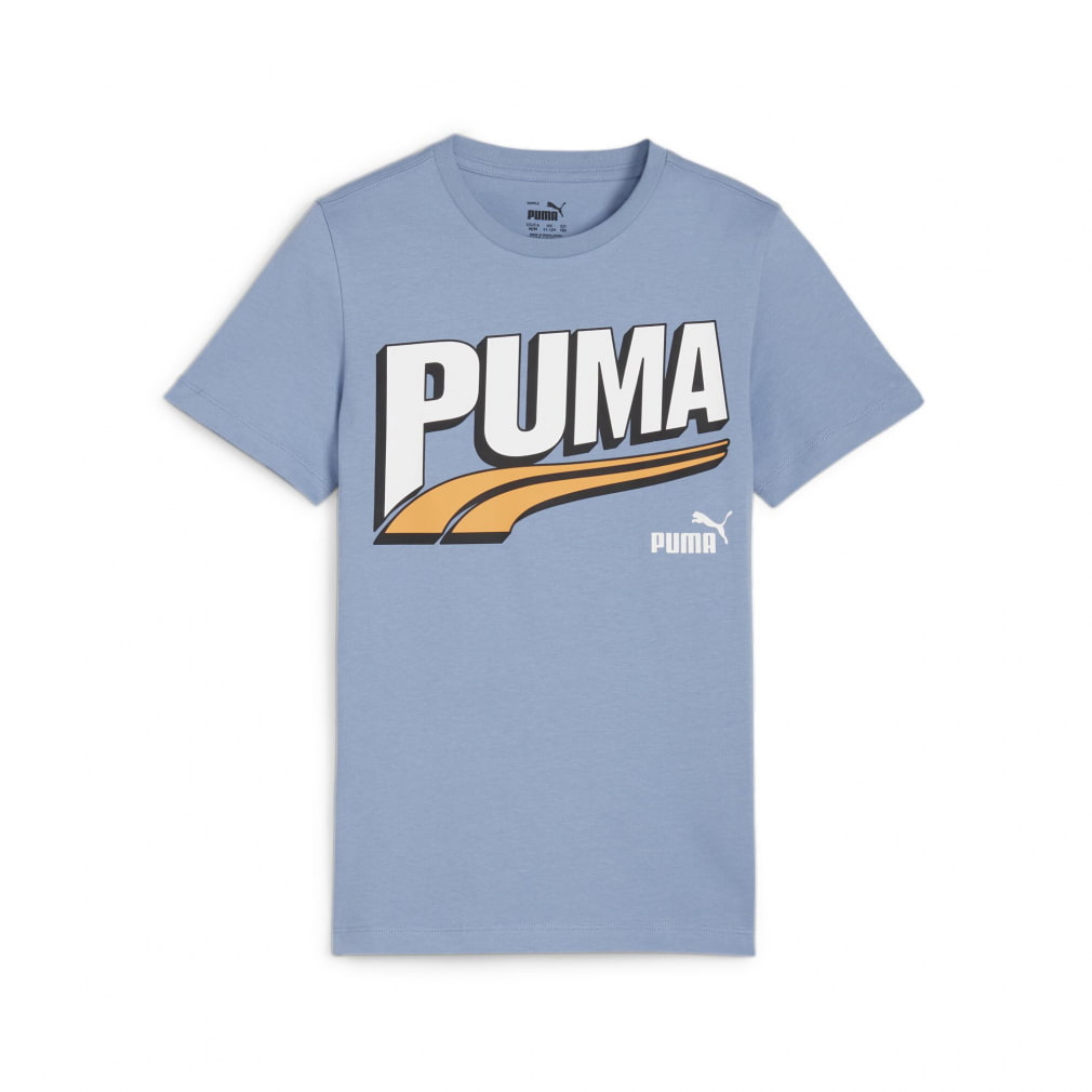 プーマ ジュニア キッズ 子供 半袖 Tシャツ ESS+ MID 90s ロゴ グラフィック Tシャツ 681316 スポーツウェア PUMA