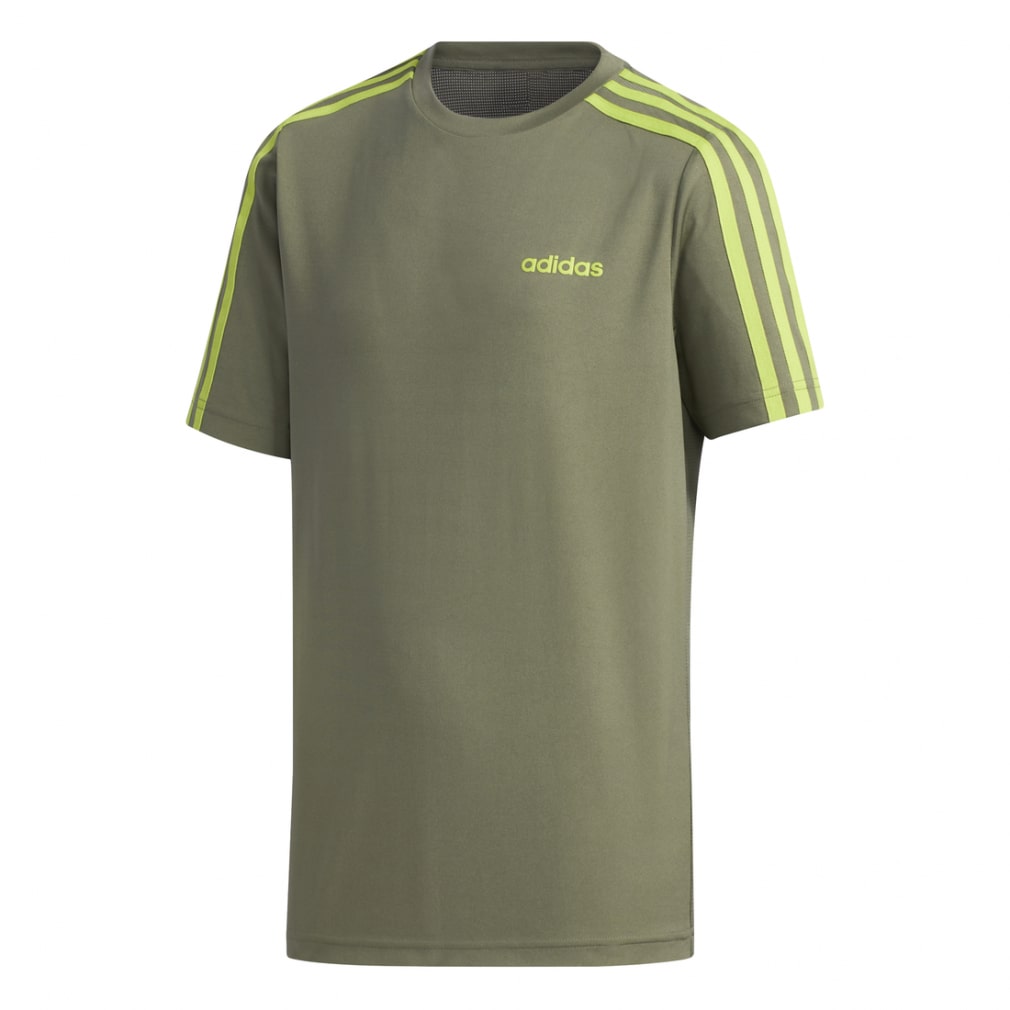 アディダス ジュニア キッズ 子供 Tシャツ 半袖tシャツ 2m3ストライプスtシャツ Haf05 スポーツウェア Adidas 公式通販 アルペングループ オンラインストア
